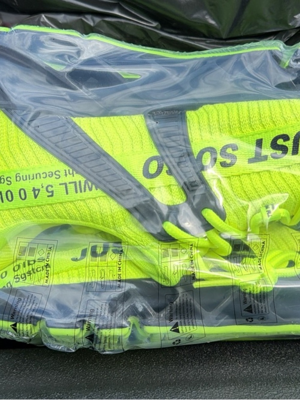 Men's High-Visibility Neon Green Athletic Socks - Pack
